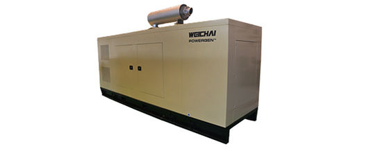 247.5KVA-495KVA χαμηλού θορύβου γεννήτρια Weichai ρυθμίζει υψηλή ταχύτητα 1500r/min