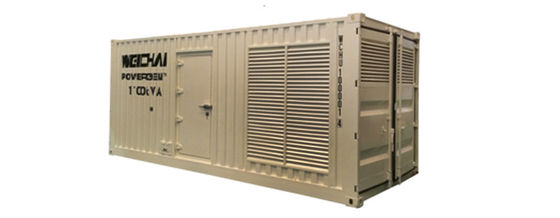 Επικυρωμένο από το CE 550 KVA-1500 KVA χαμηλού θορύβου / τετραγωνικό γεννήτη καμπίνας